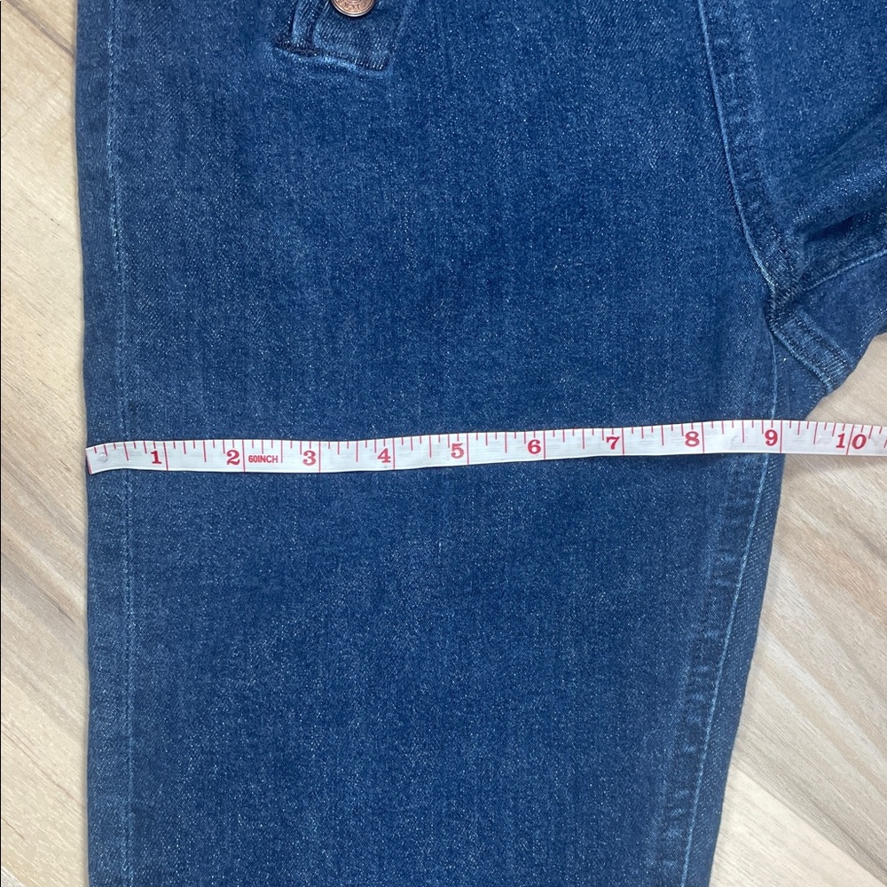 J Crew Billie Demi Boot Crop Jeans 27 High Rise Sailor Button Dark Wash - Picture 8 of 9